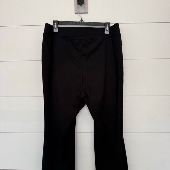 Anthropologie Maeve Women’s 1X Black Wide Leg Flare Plus Size Pants - Picture 4 of 8